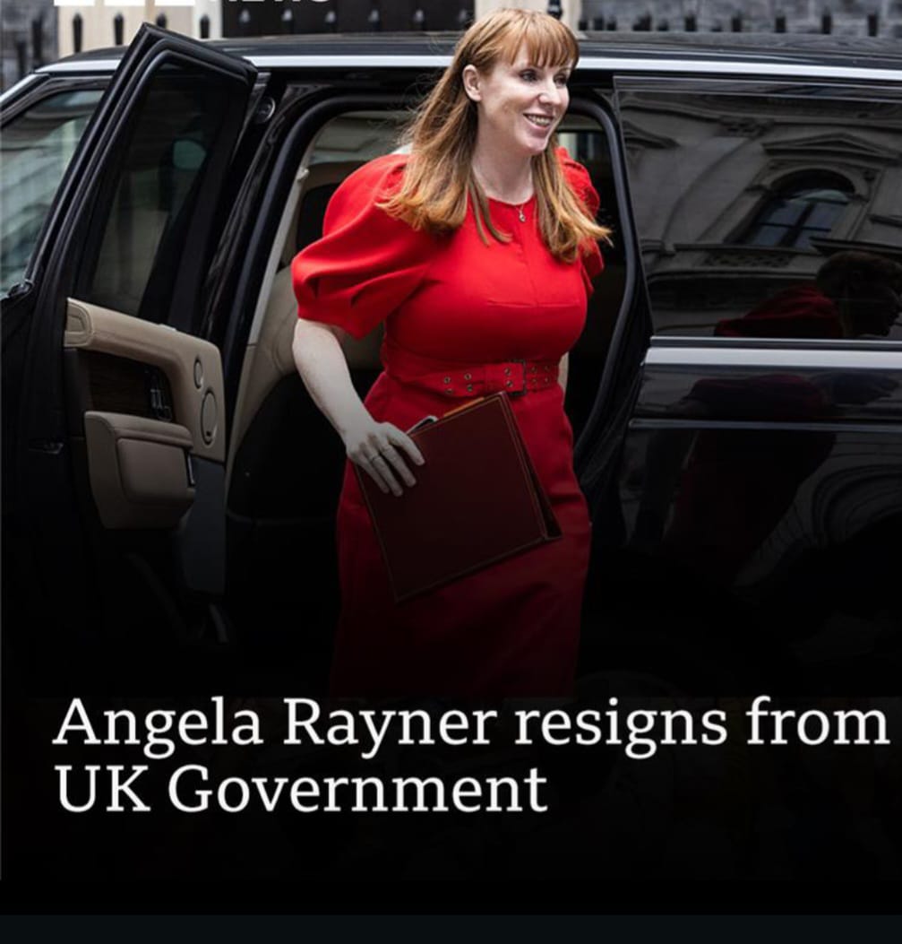 Angela Rayner Resigns From UK Government Over Failure To Pay Enough Stamp Duty On Flat.